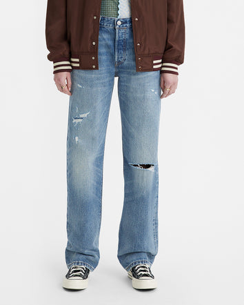 levi's® 501 90年代 直腳剪裁牛仔褲 | 女裝 A195900252428 Twisted Sister - Blue  – Levi's 香港