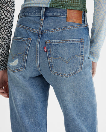 levi's® 501 90年代 直腳剪裁牛仔褲 | 女裝 A195900252428 Twisted Sister - Blue  – Levi's 香港