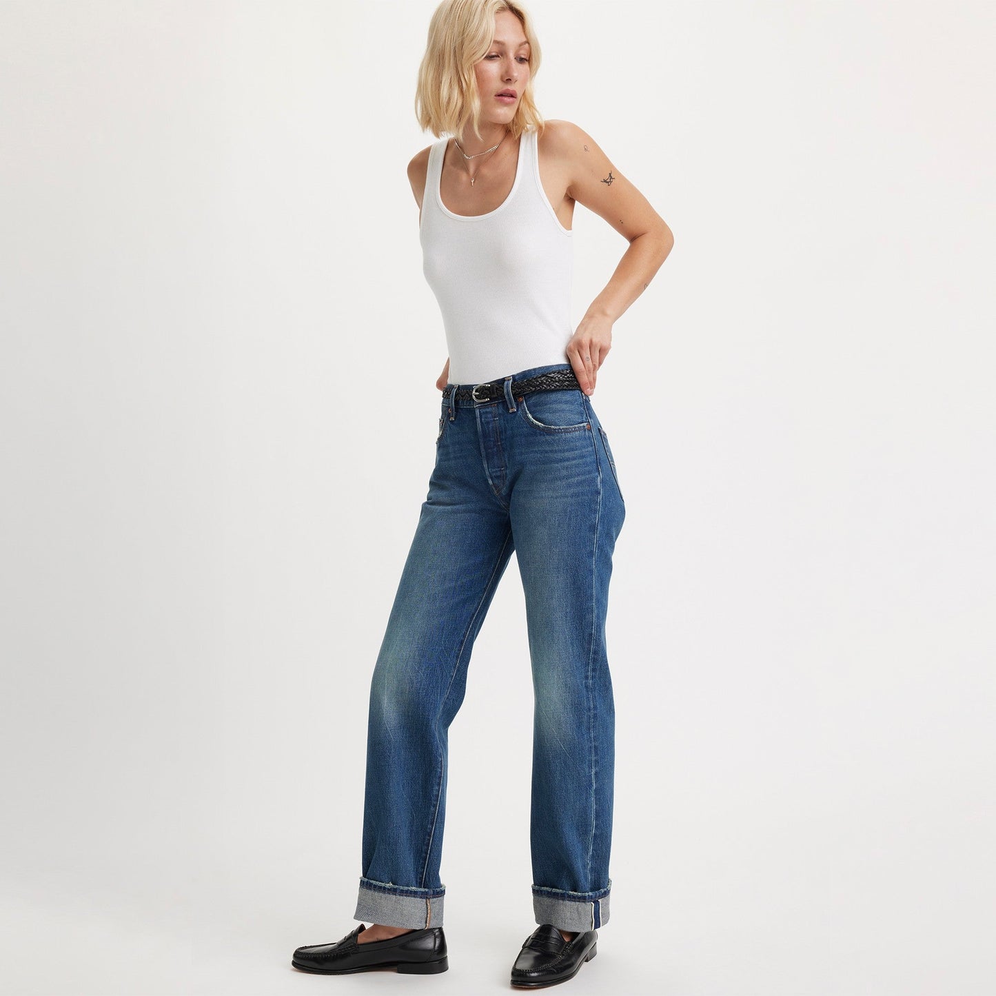 Levi's® 501 90年代 直腳剪裁牛仔褲 | 女裝