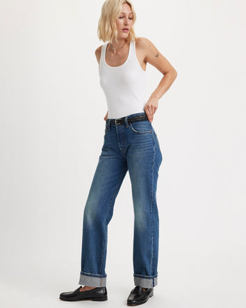 levi's® 501 90年代 直腳剪裁牛仔褲 | 女裝 A195900422428 New Life Selvedge  – Levi's 香港