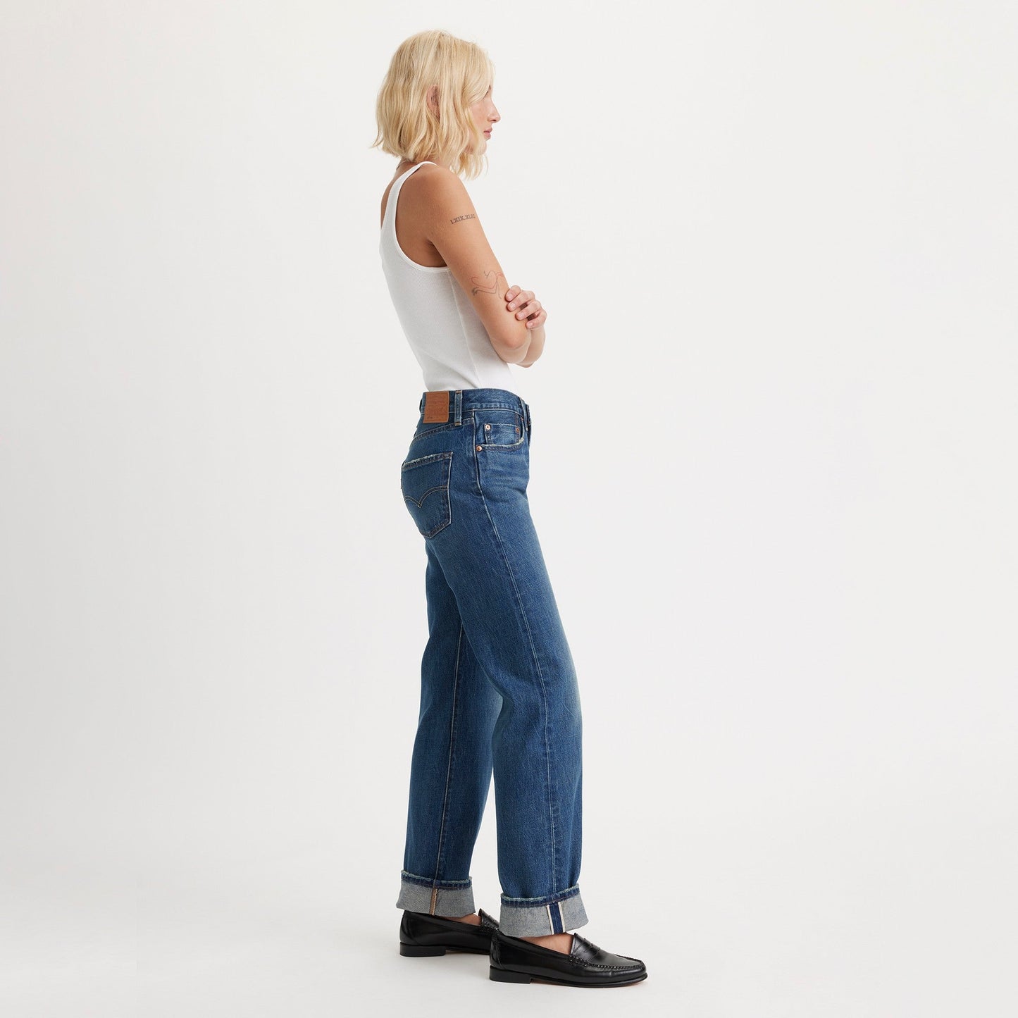 Levi's® 501 90年代 直腳剪裁牛仔褲 | 女裝