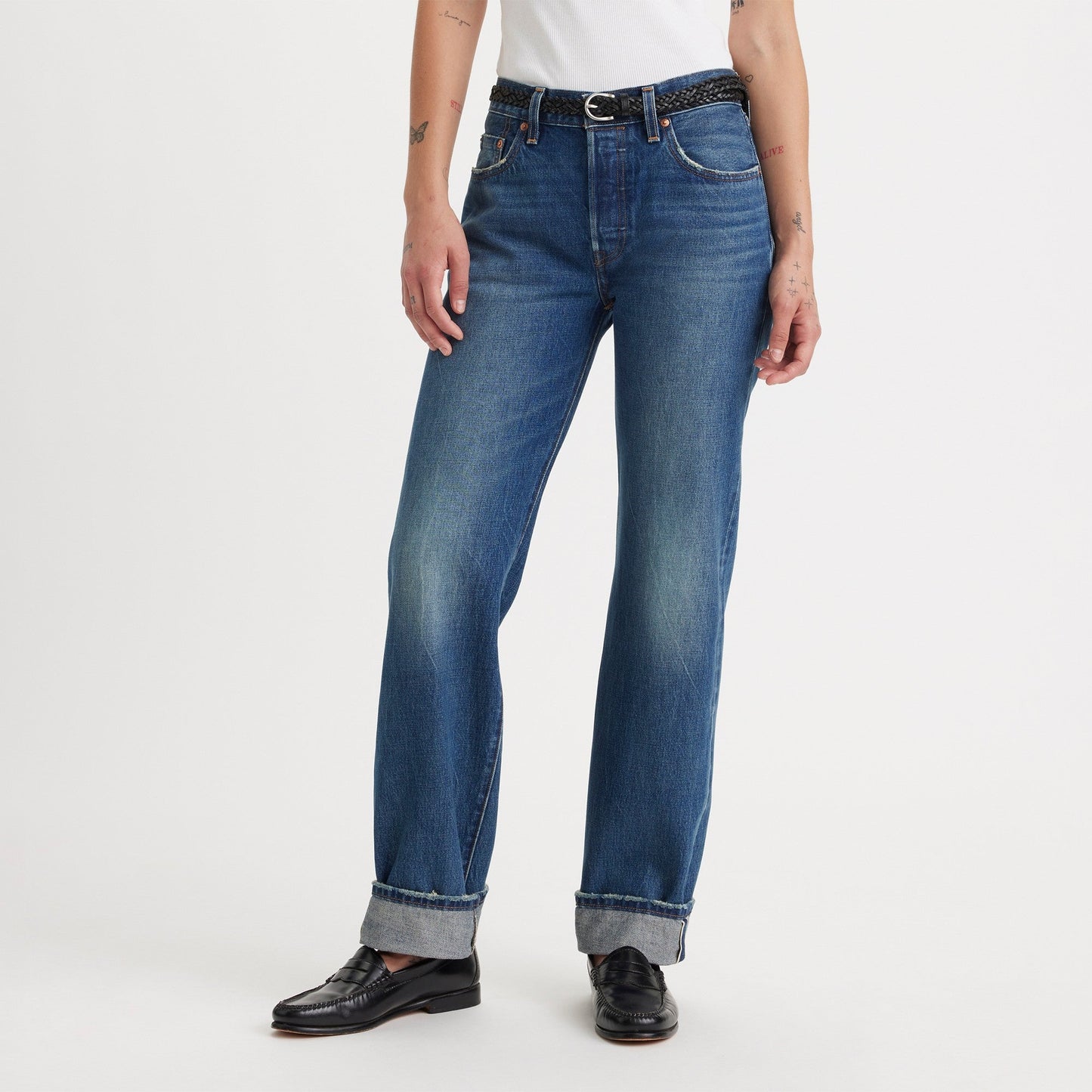 Levi's® 501 90年代 直腳剪裁牛仔褲 | 女裝