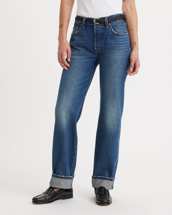 levi's® 501 90年代 直腳剪裁牛仔褲 | 女裝 A195900422428 New Life Selvedge  – Levi's 香港