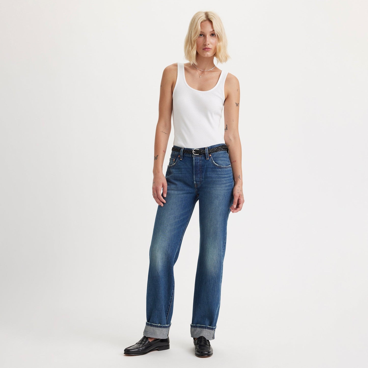 Levi's® 501 90年代 直腳剪裁牛仔褲 | 女裝