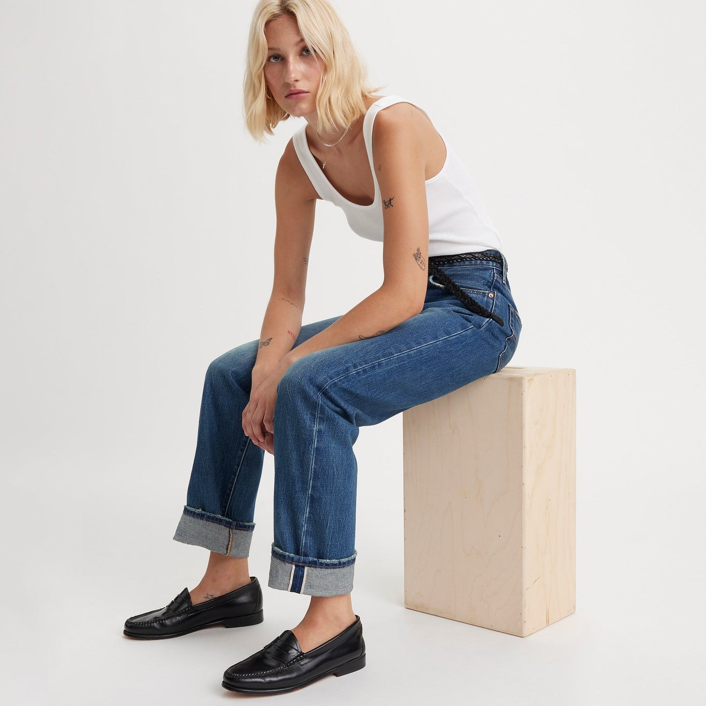 Levi's® 501 90年代 直腳剪裁牛仔褲 | 女裝