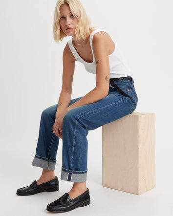 levi's® 501 90年代 直腳剪裁牛仔褲 | 女裝 A195900422428 New Life Selvedge  – Levi's 香港