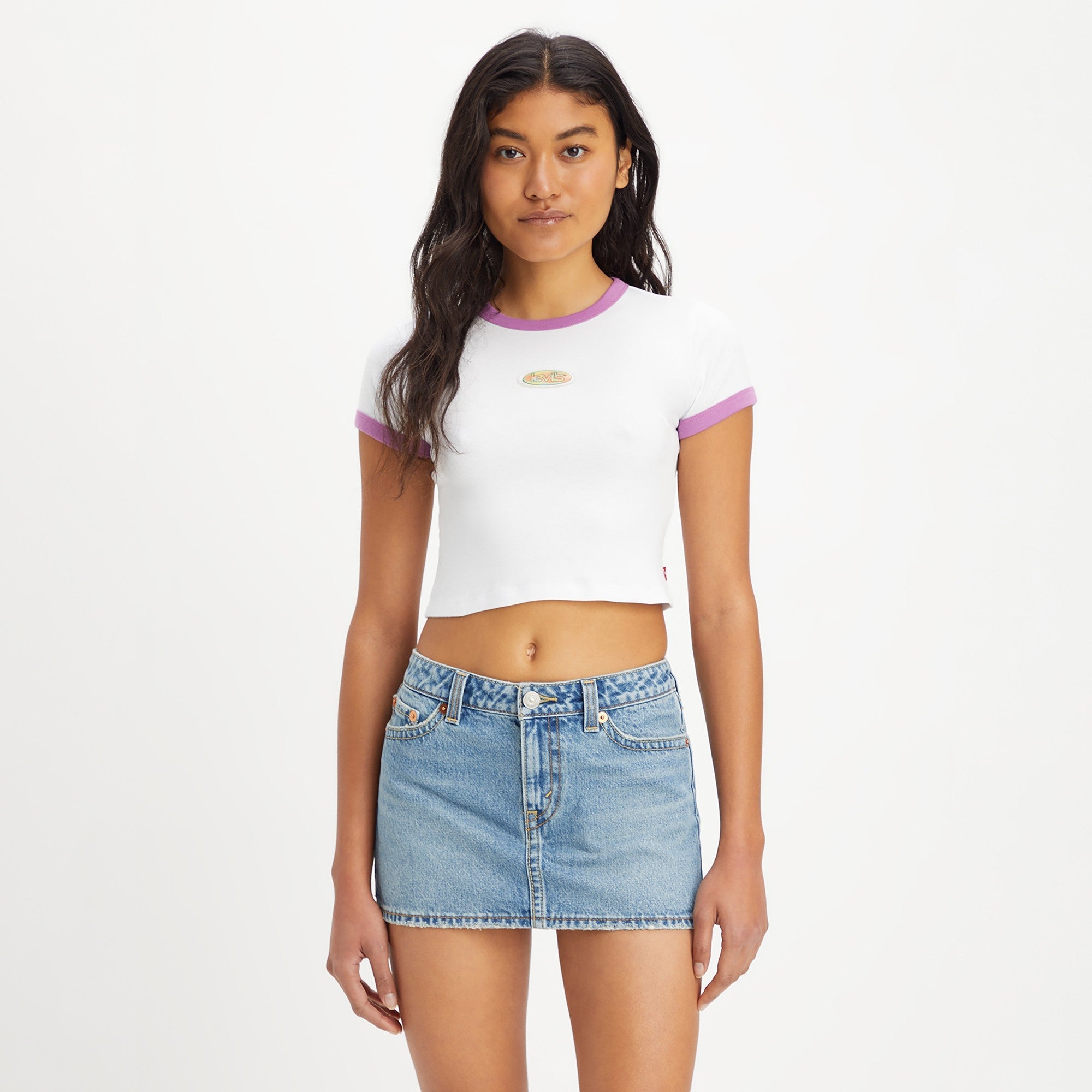 Cropped levis t shirt best sale