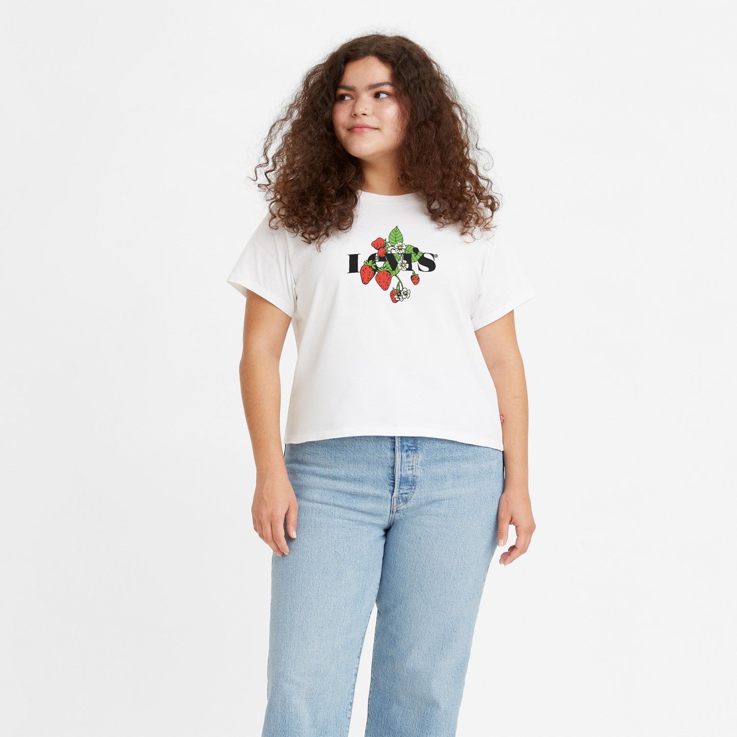 Levi’s® Logo圖案黃色 Tee | 女裝