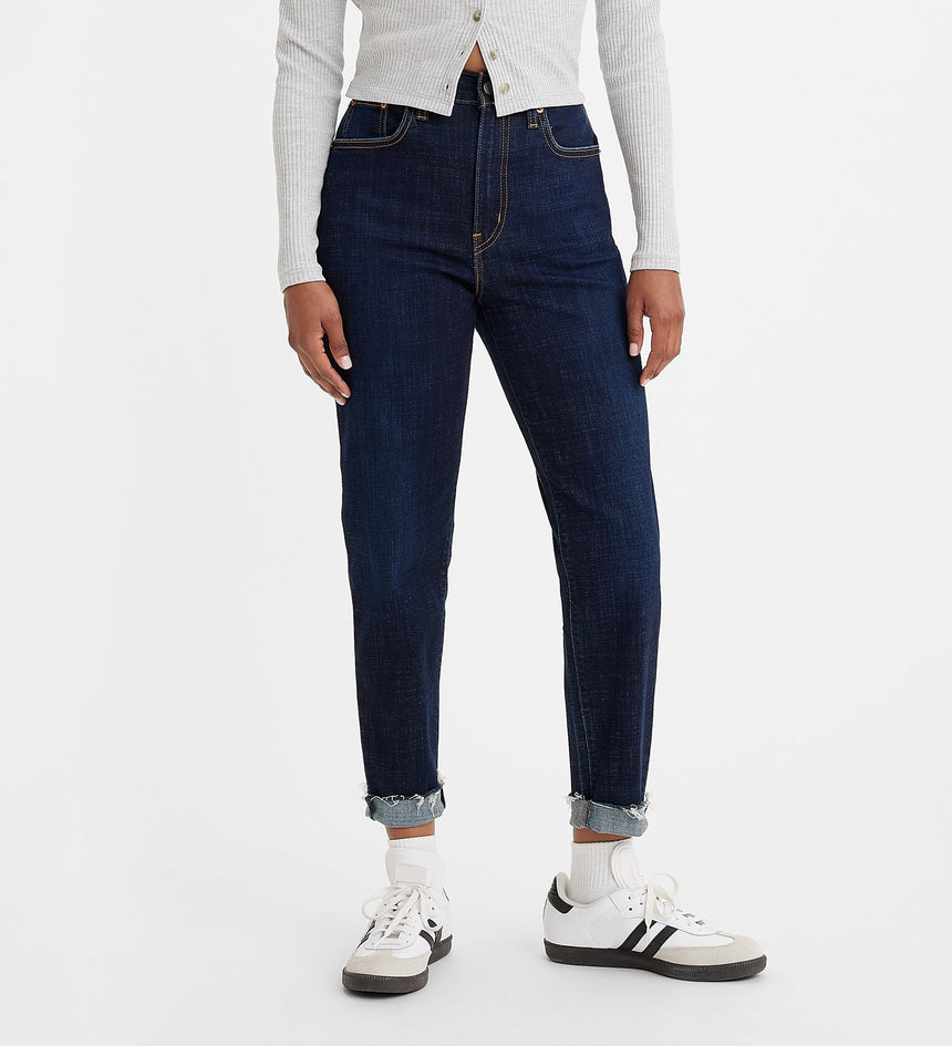 levi's® women's high-rise boyfriend jeans 8587301212427 Cobalt Parade - Dark Indigo - Flat Finish – Levi's Hong Kong