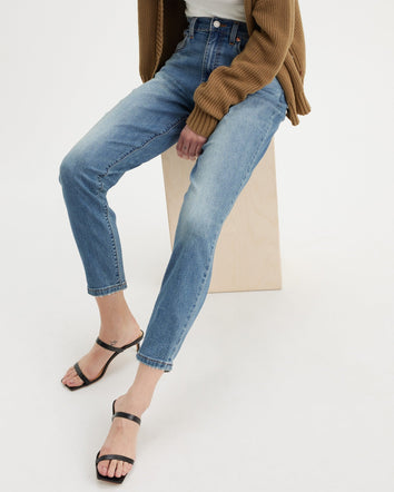 levi's® 高腰男友 boyfriend 牛仔褲 | 女裝 8587301312327 Cool Blue And True - Med Indigo - Worn In  – Levi's 香港