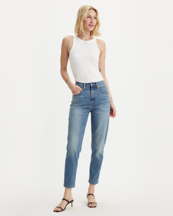 levi's® 高腰男友 boyfriend 牛仔褲 | 女裝 8587301312327 Cool Blue And True - Med Indigo - Worn In  – Levi's 香港