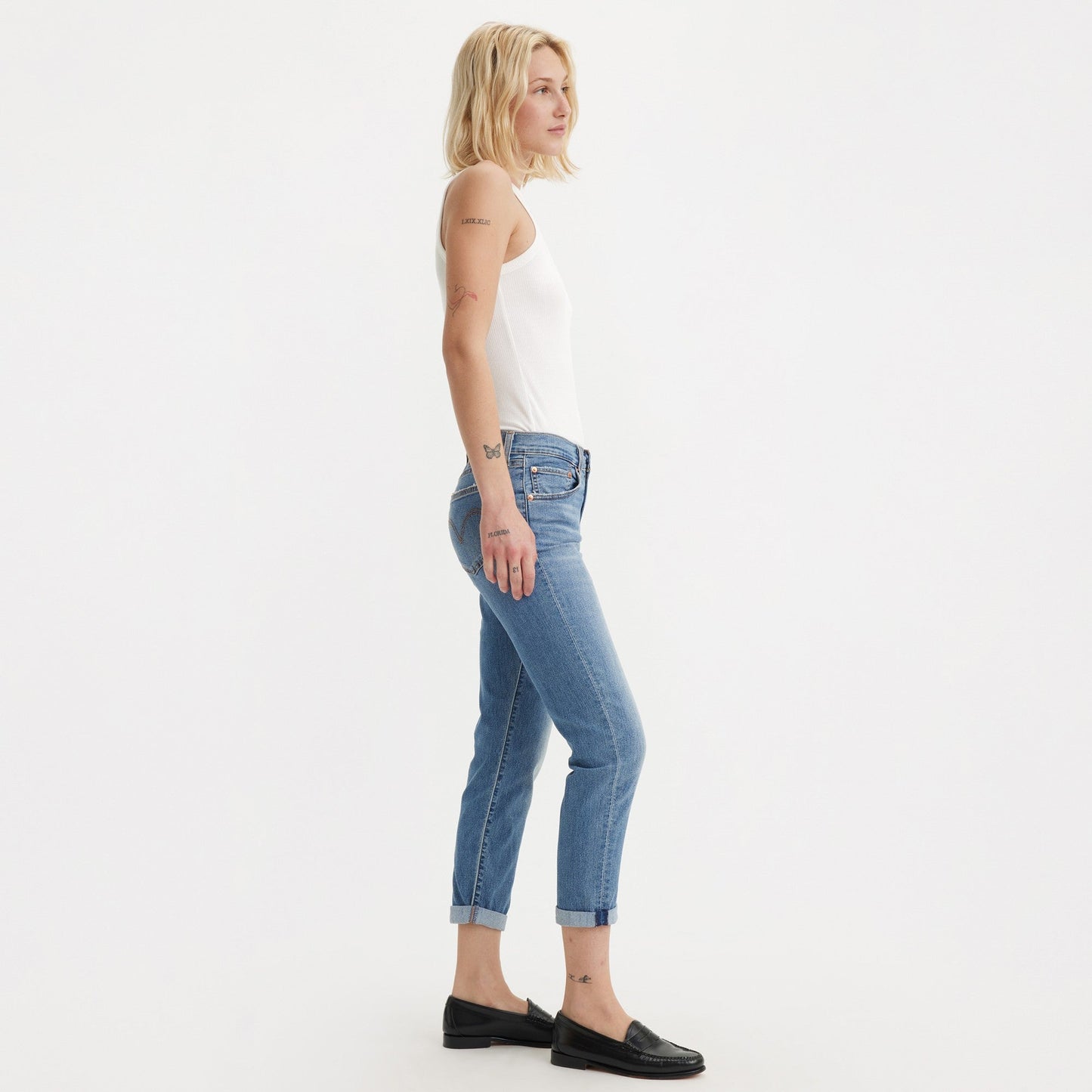Levi's® 中腰男友牛仔褲| 女裝