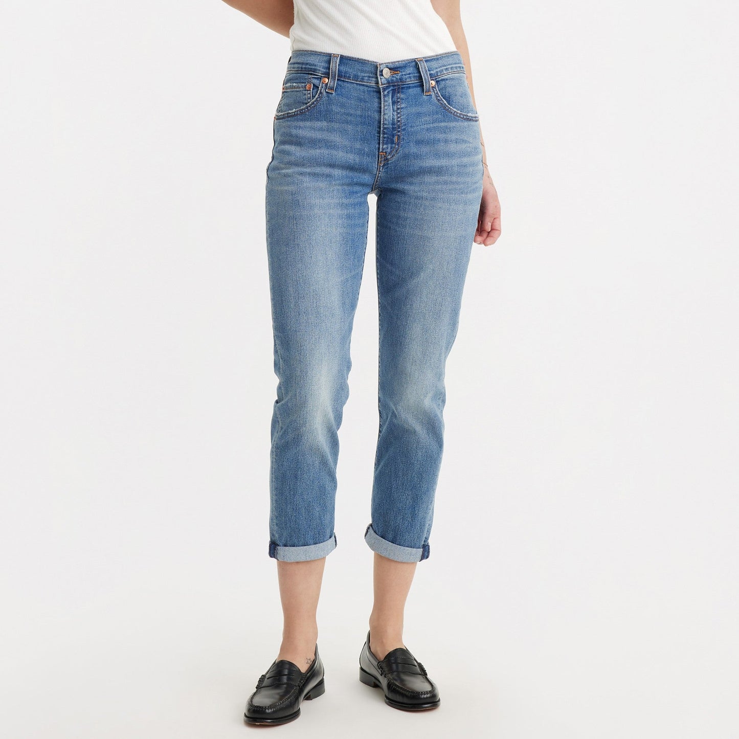 Levi's® 中腰男友牛仔褲| 女裝