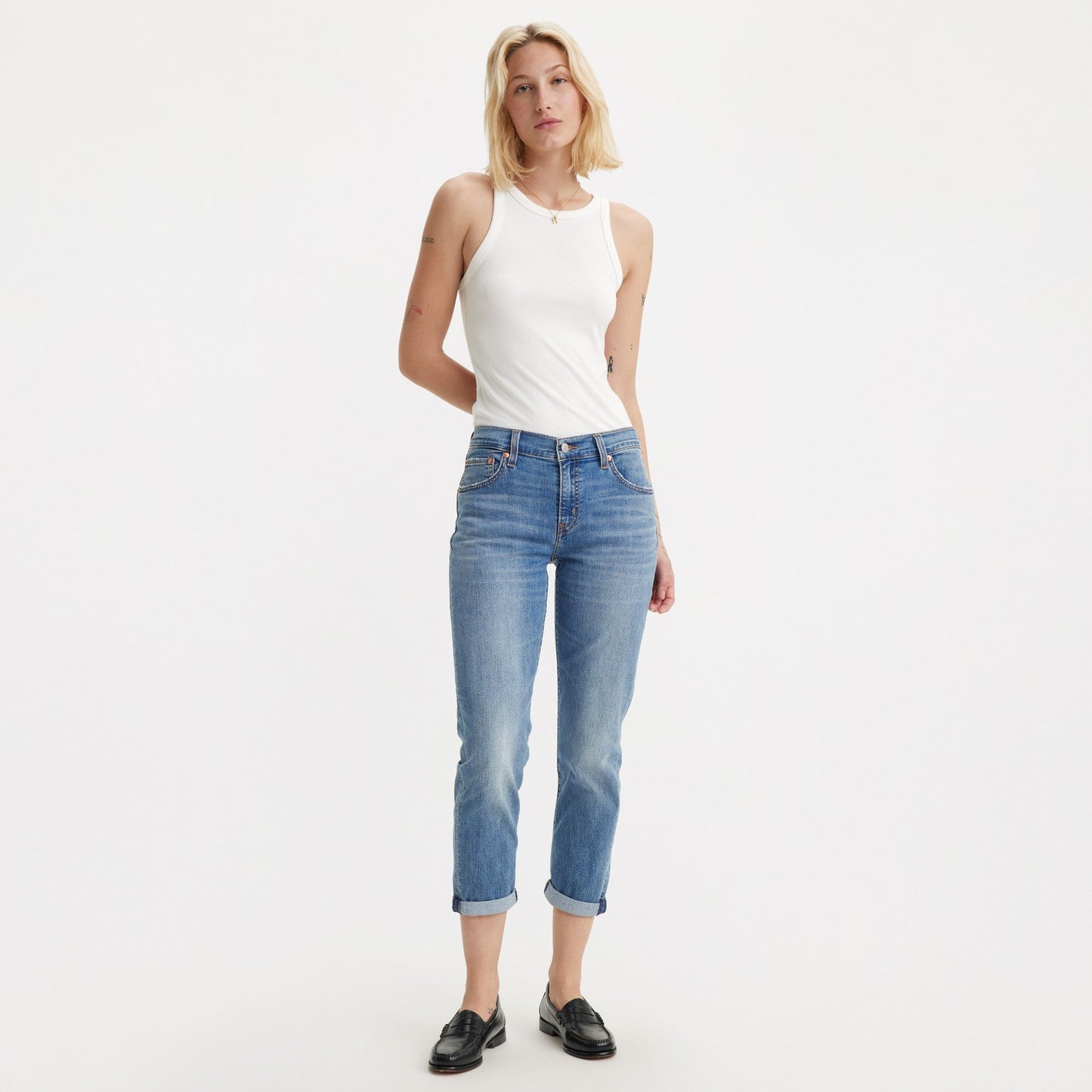 Levi's® 中腰男友牛仔褲| 女裝