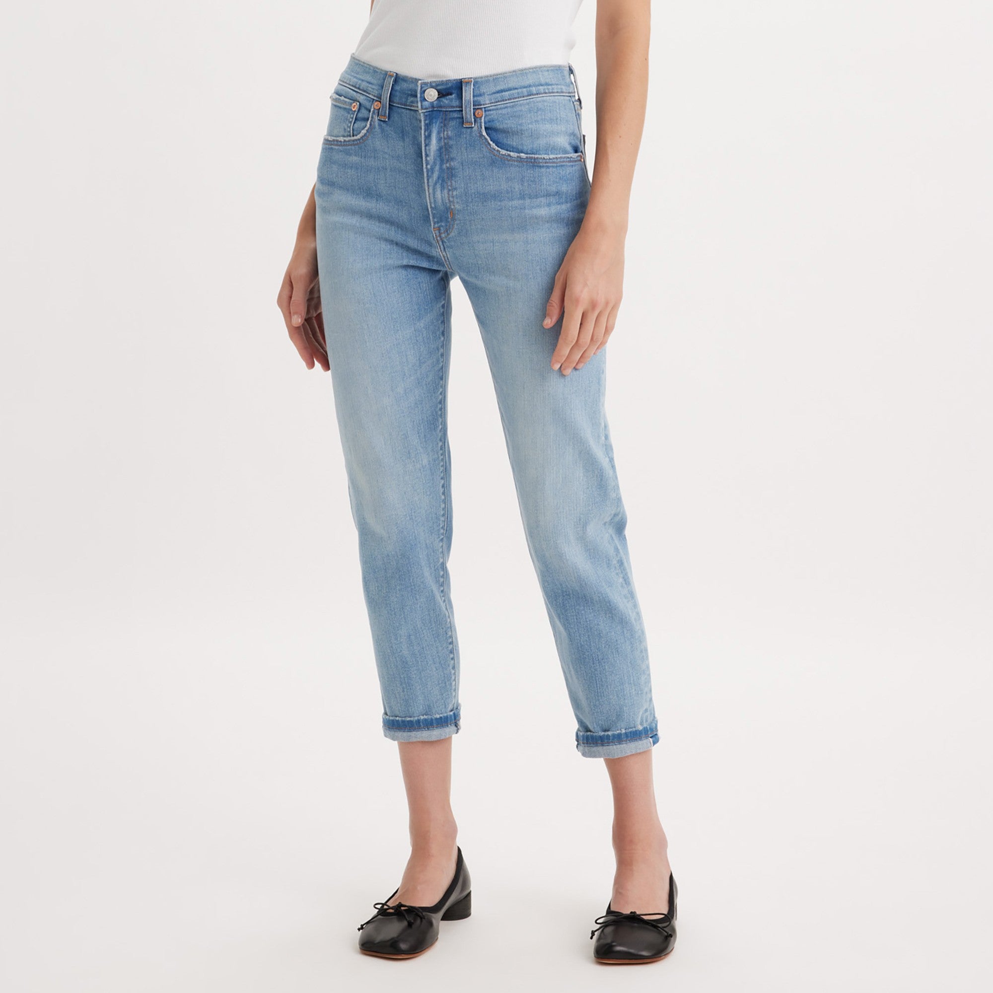 Levi's 501 tapered boyfriend jeans best sale