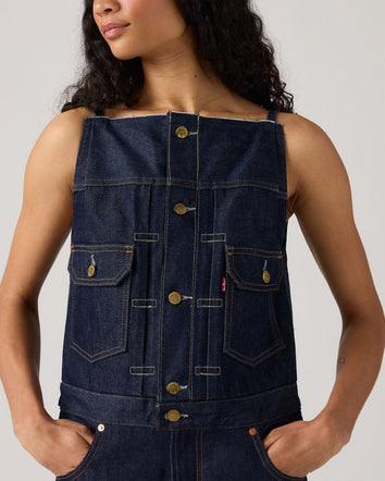 levi’s® x sacai  牛仔連身褲 | 女裝 0035G0000XS- Rinse  – Levi's 香港