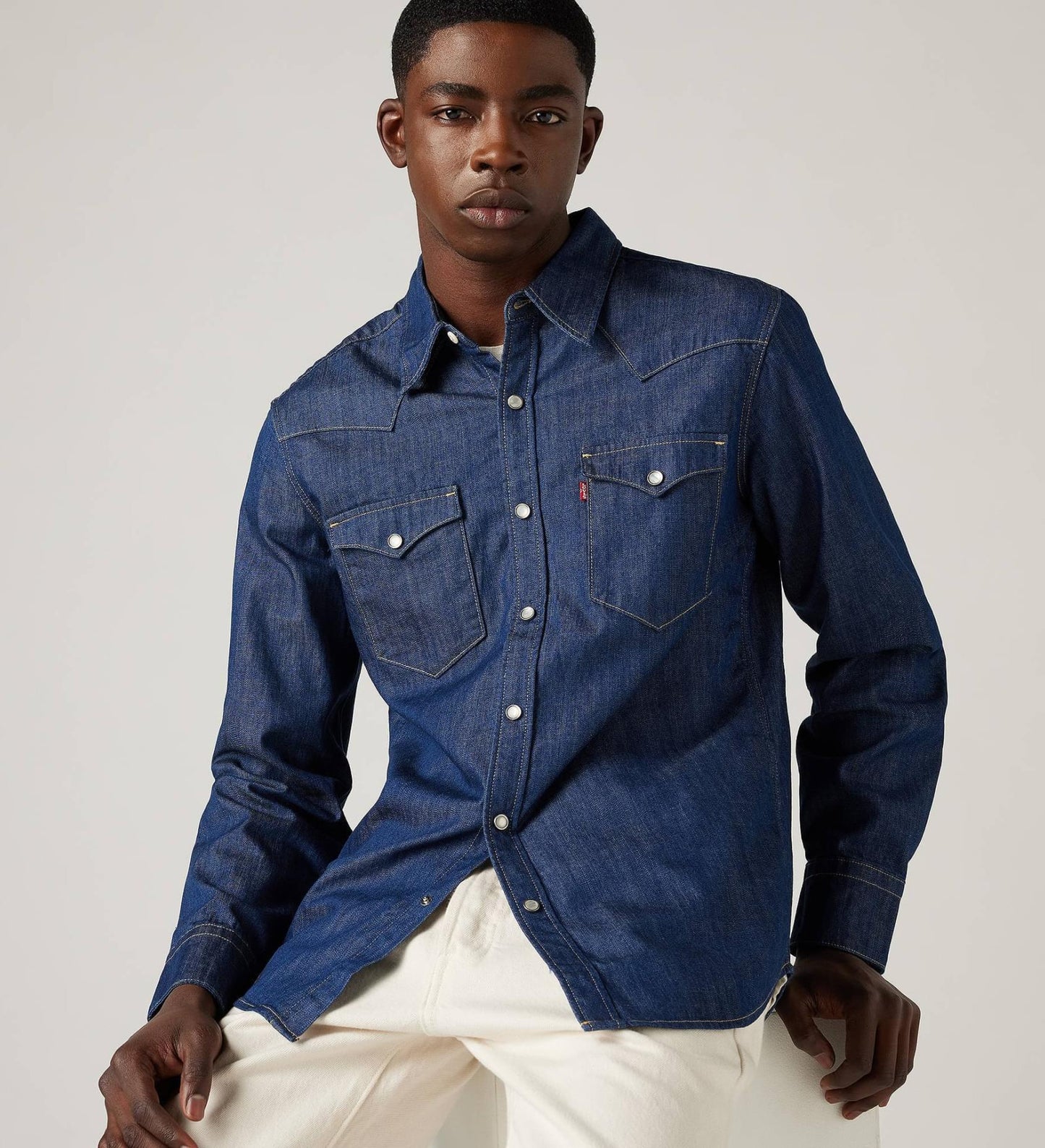 Levi's® Men's Barstow Denim Western Shirt, Standard Fit