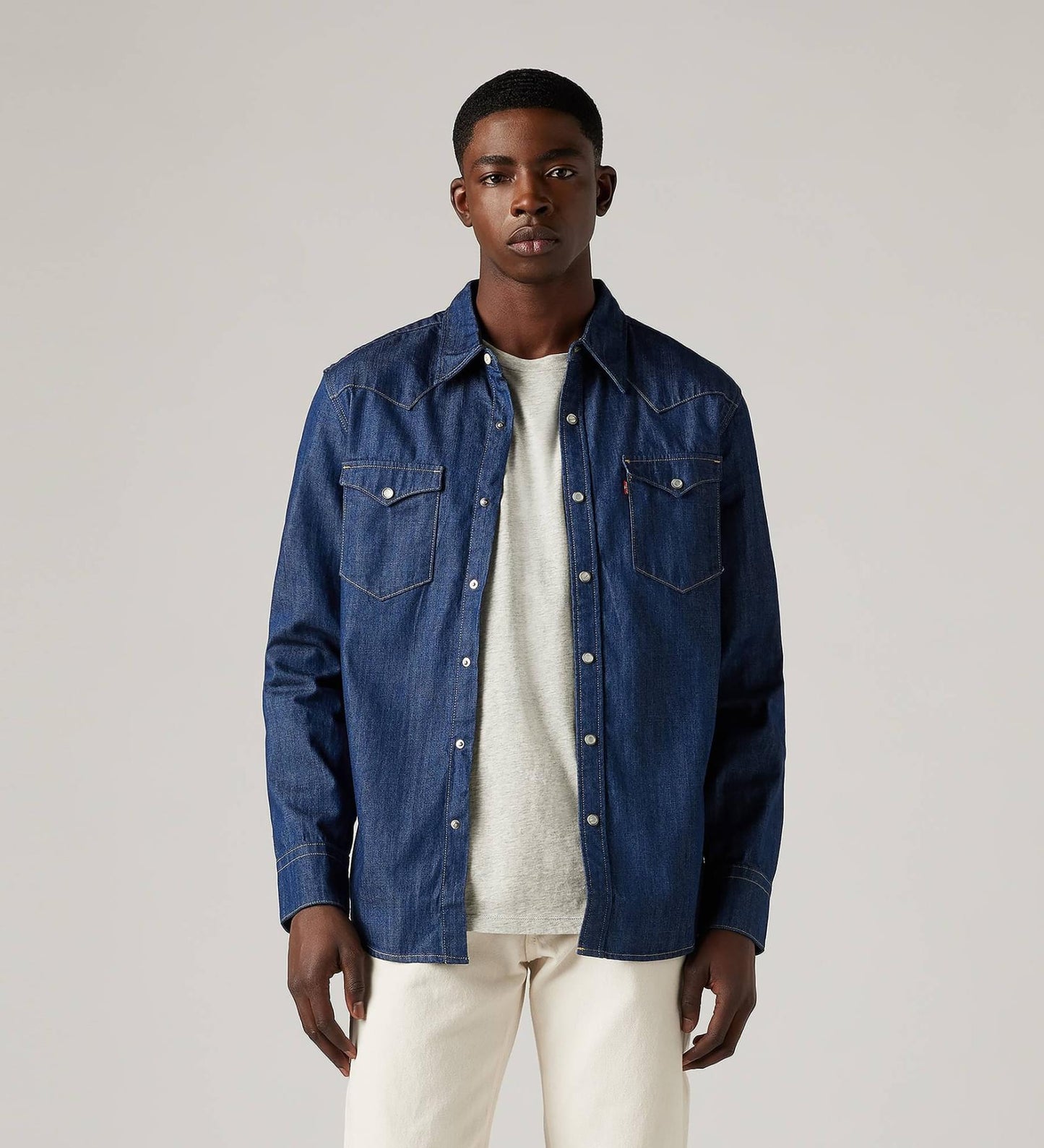 Levi's® Men's Barstow Denim Western Shirt, Standard Fit