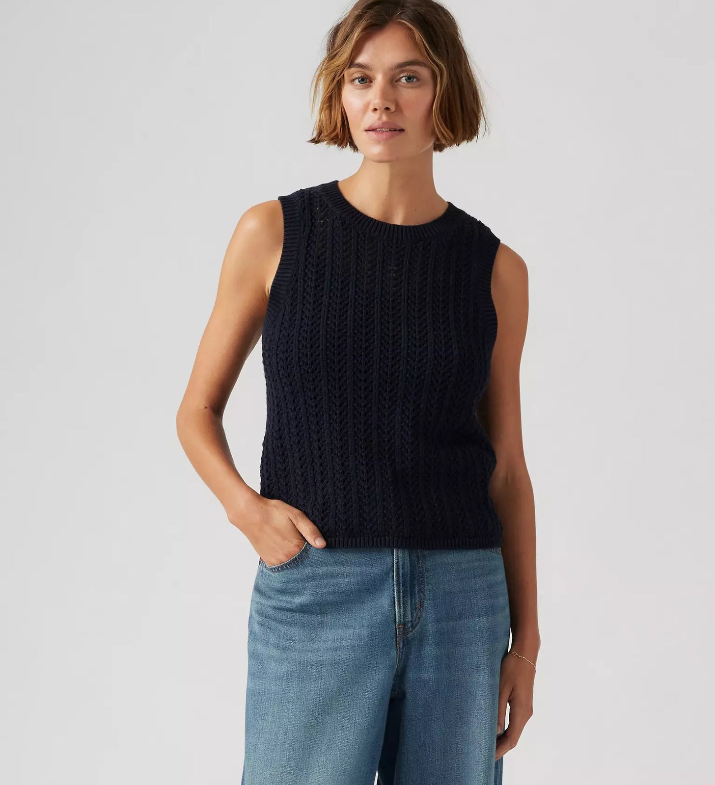 levi's® women's sunrise crochet tank 0012Z0003XS- Blacks – Levi's Hong Kong