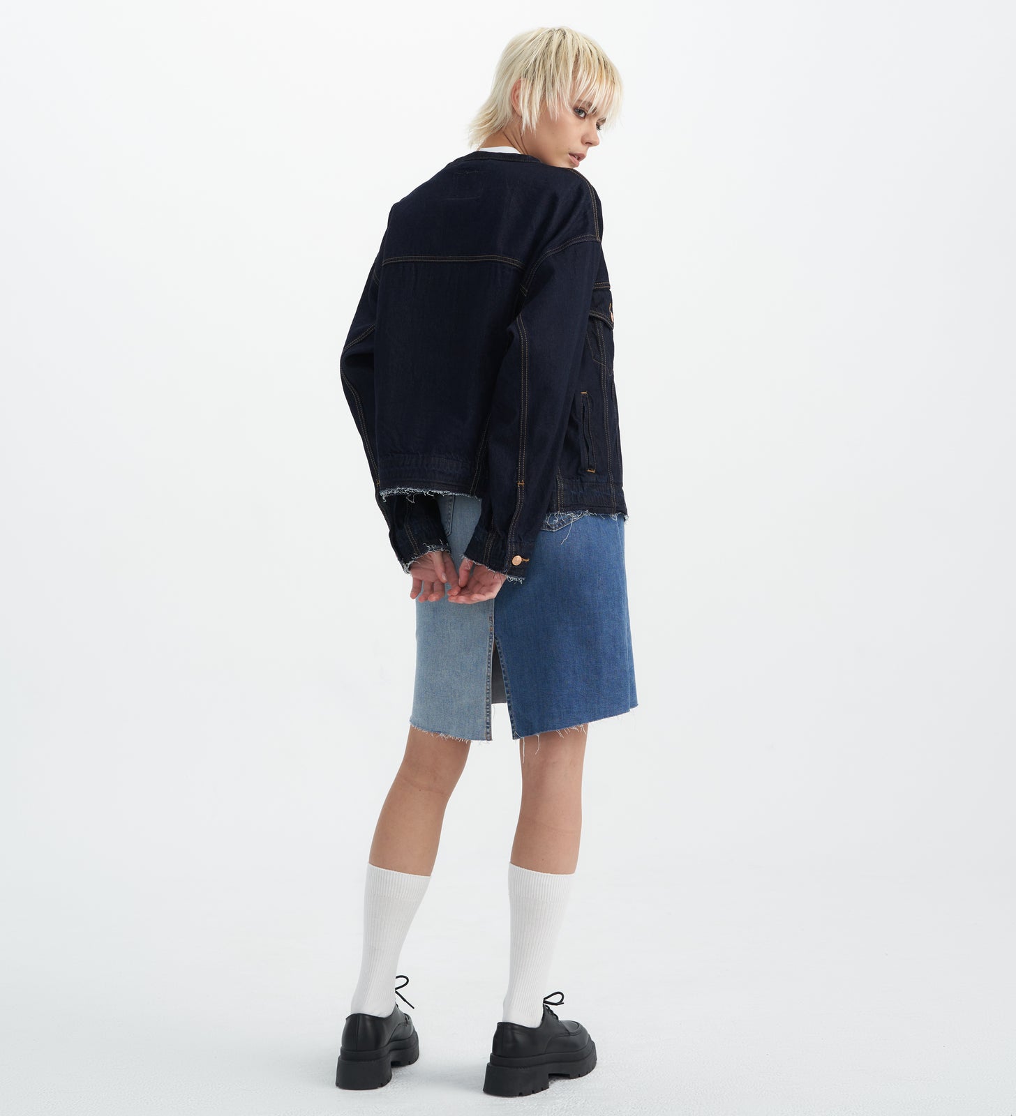 levi's® women's midi tailor skirt 001A5000024- Med Indigo – Levi's Hong Kong