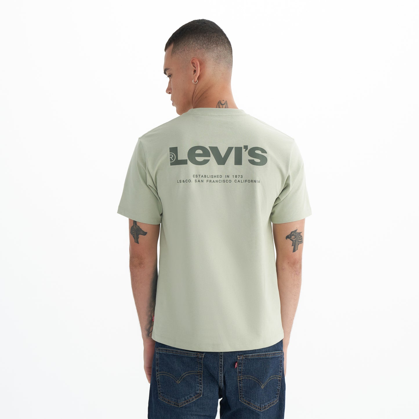 Levi's® Slim Fit Logo Short Sleeve T-shirt Men's Green