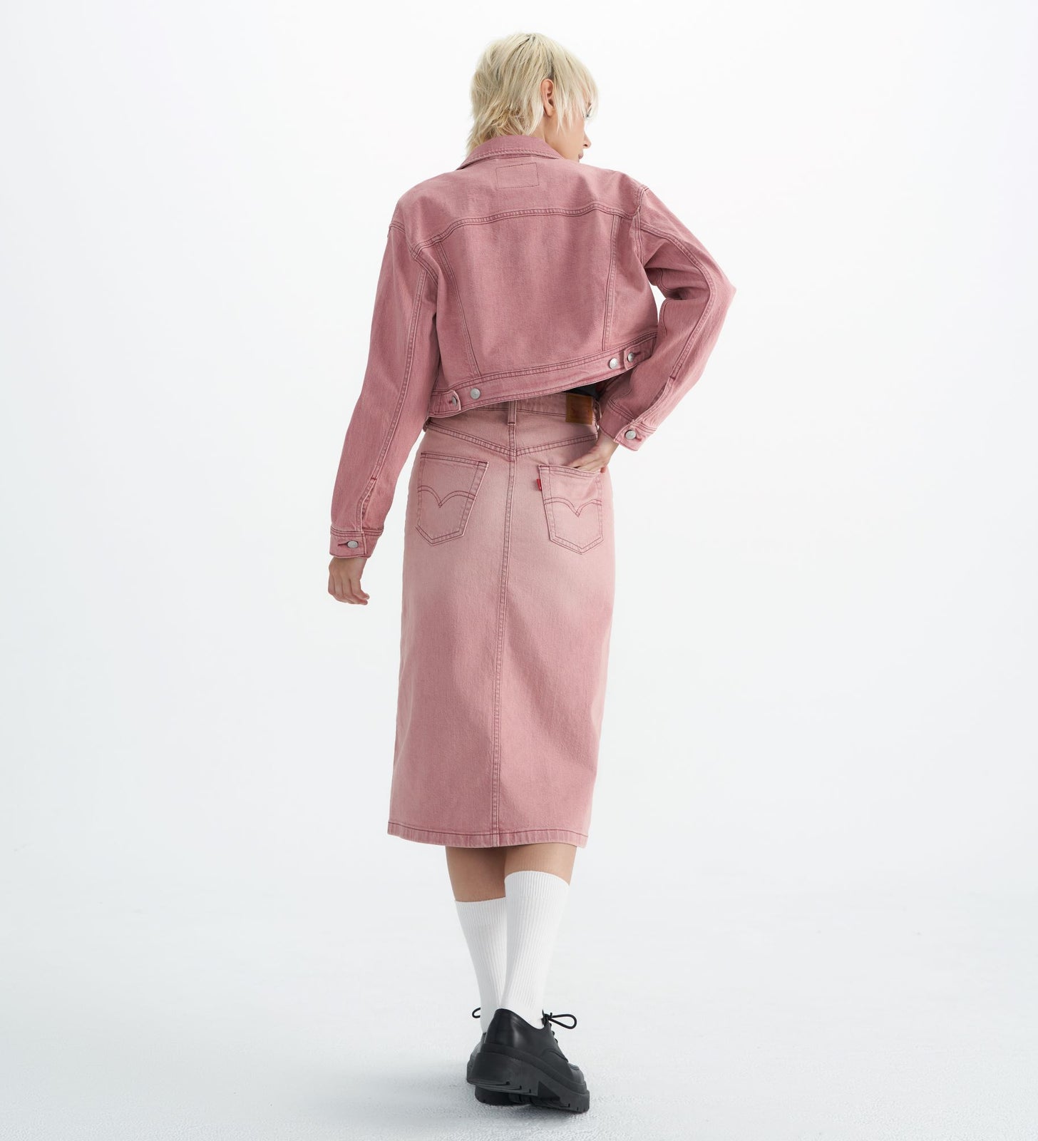 levi's® cropped 90s vintage trucker | women's 001C70001L- Pink – Levi's Hong Kong