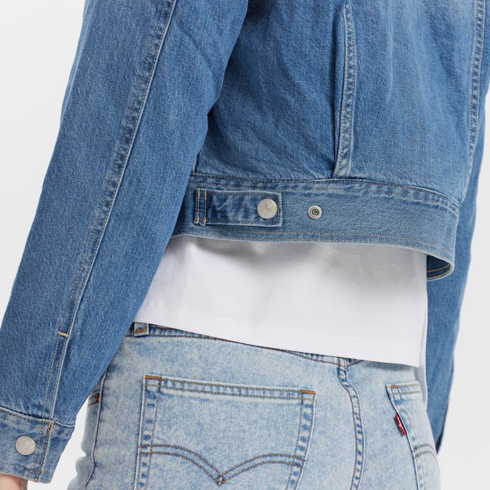 levi's® women's warm series wool collar short denim jacket 001CJ0000XXS- Indigo – Levi's Hong Kong