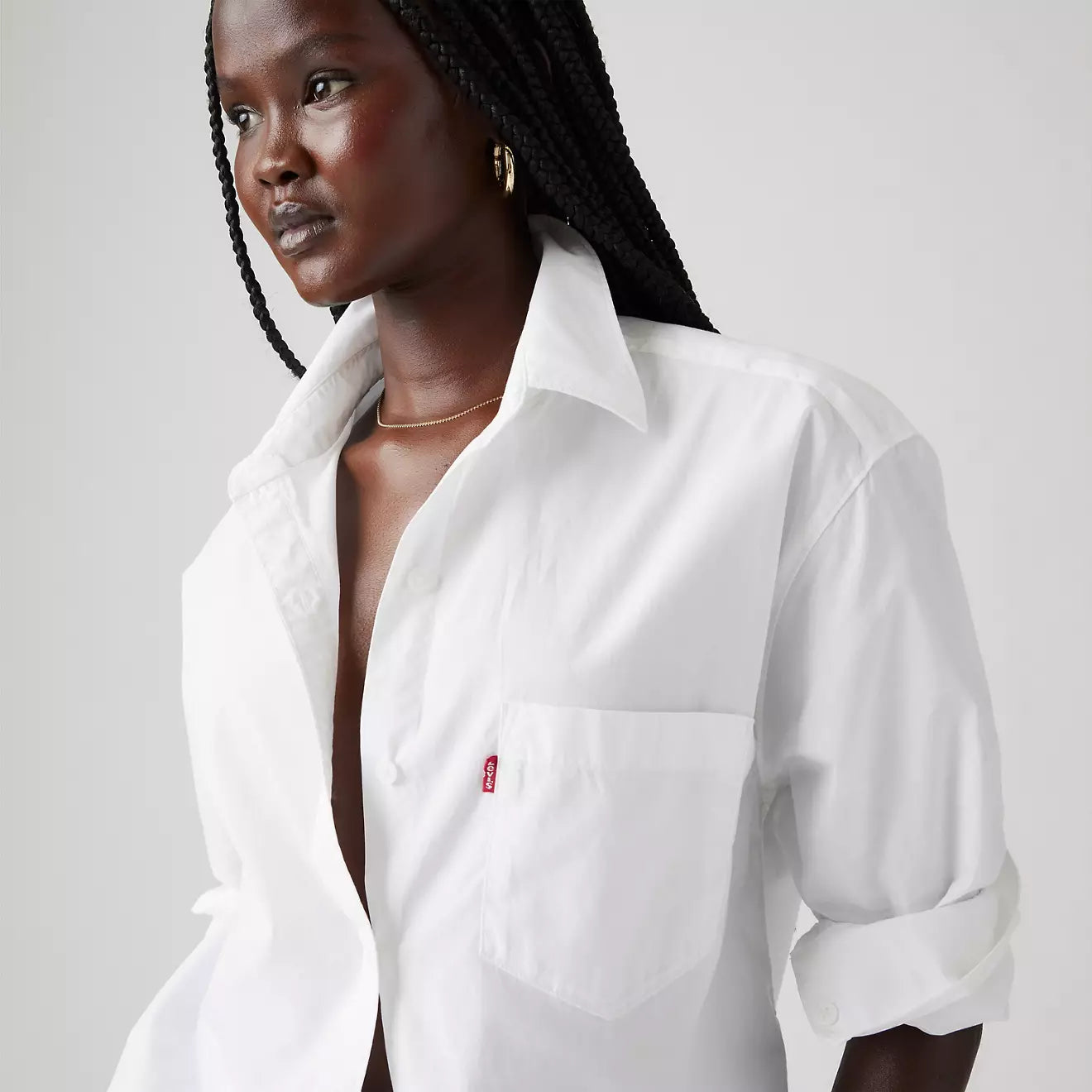 levi's® harlie boyfriend 男友襯衫 | 女裝 - neutral | levi's hk 001HM0003XS- Neutral – Levi's 香港