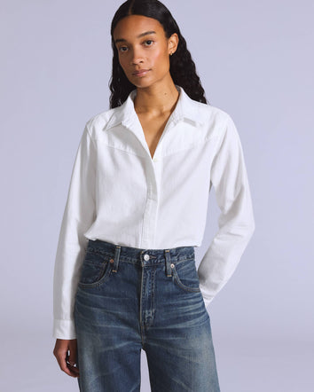 levi's® blue tab™ women's club shirt 001LP0001XS- White  – Levi's Hong Kong
