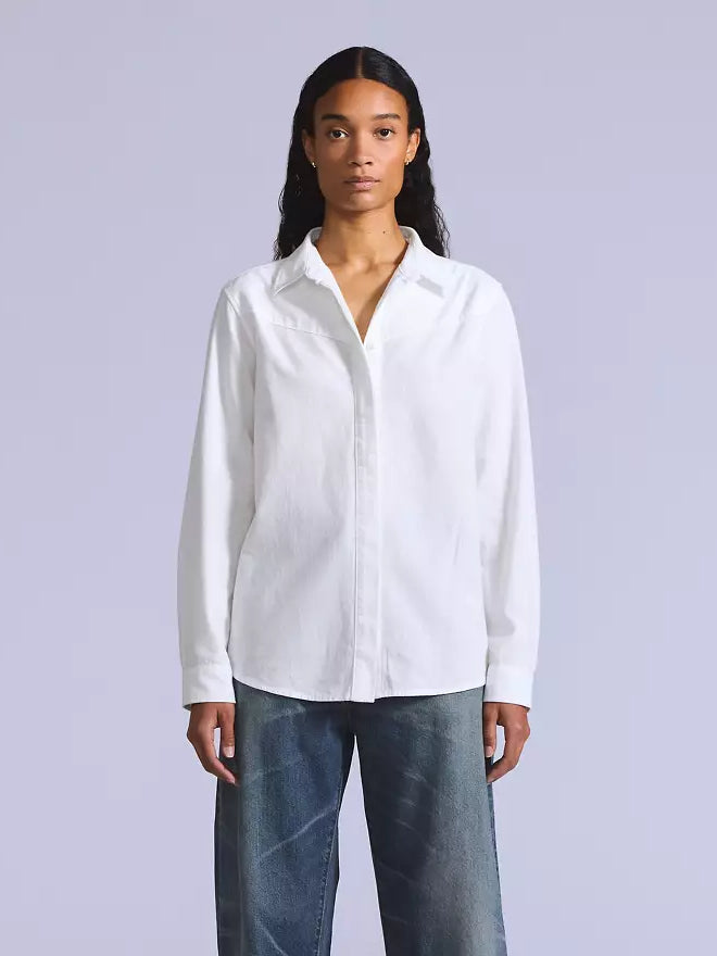 levi’s® blue tab™ 女裝 club 襯衫 001LP0001XS- White  – Levi's 香港