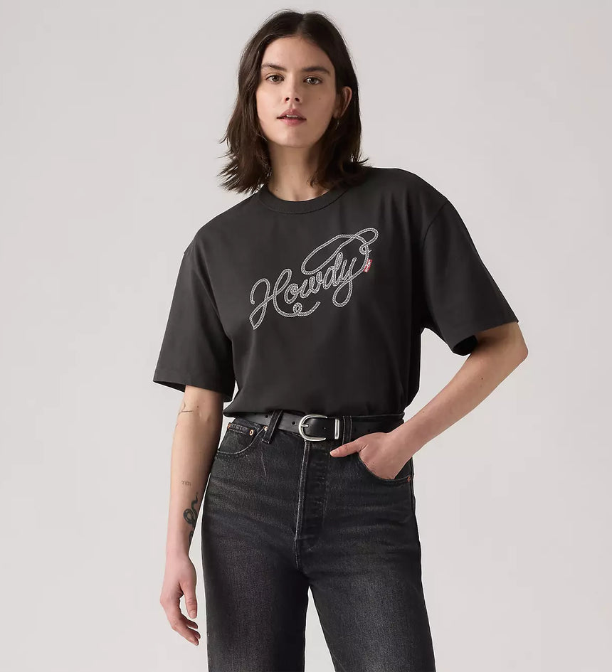 levi's® women's graphic tabor t-shirt 001MX0008XXS- Black – Levi's Hong Kong