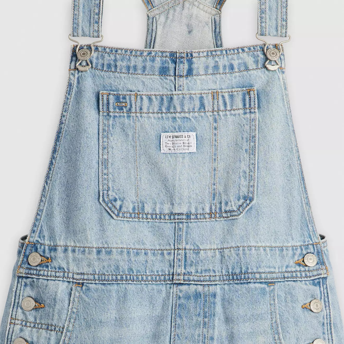levi's® utility shortalls | 女裝 001UY0000XXS- Light Indigo – Levi's 香港