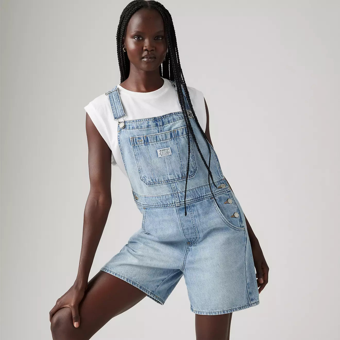 levi's® utility shortalls | 女裝 001UY0000XXS- Light Indigo – Levi's 香港