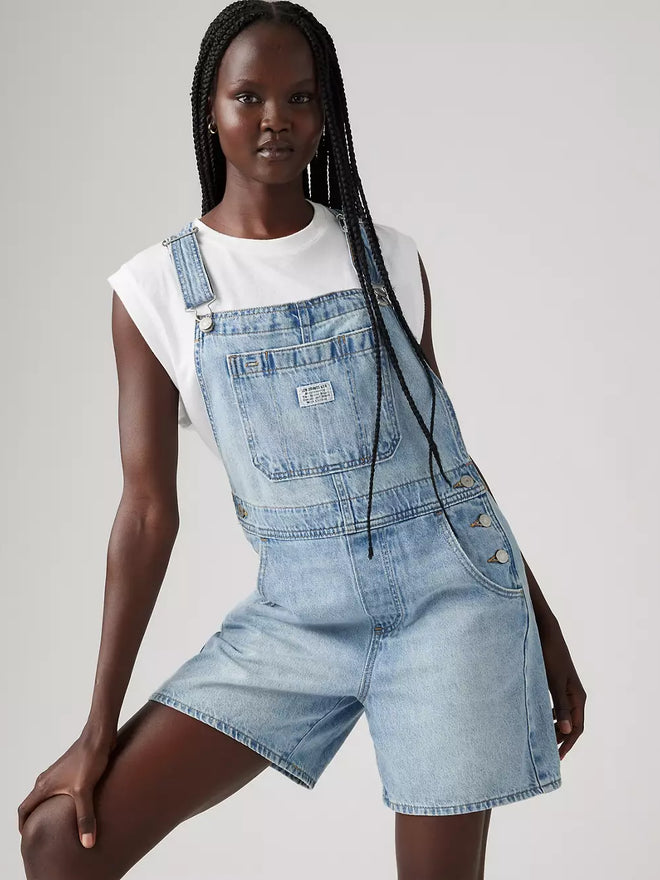 levi's® women's utility shortalls 001UY0000XXS- Light Indigo  – Levi's Hong Kong