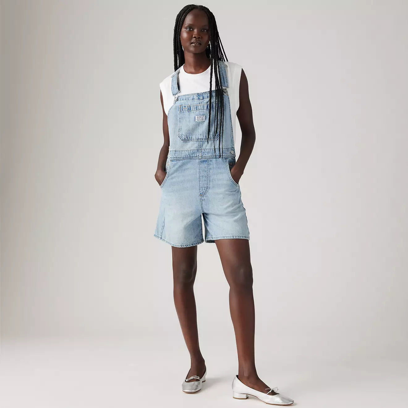 levi's® utility shortalls | 女裝 001UY0000XXS- Light Indigo – Levi's 香港