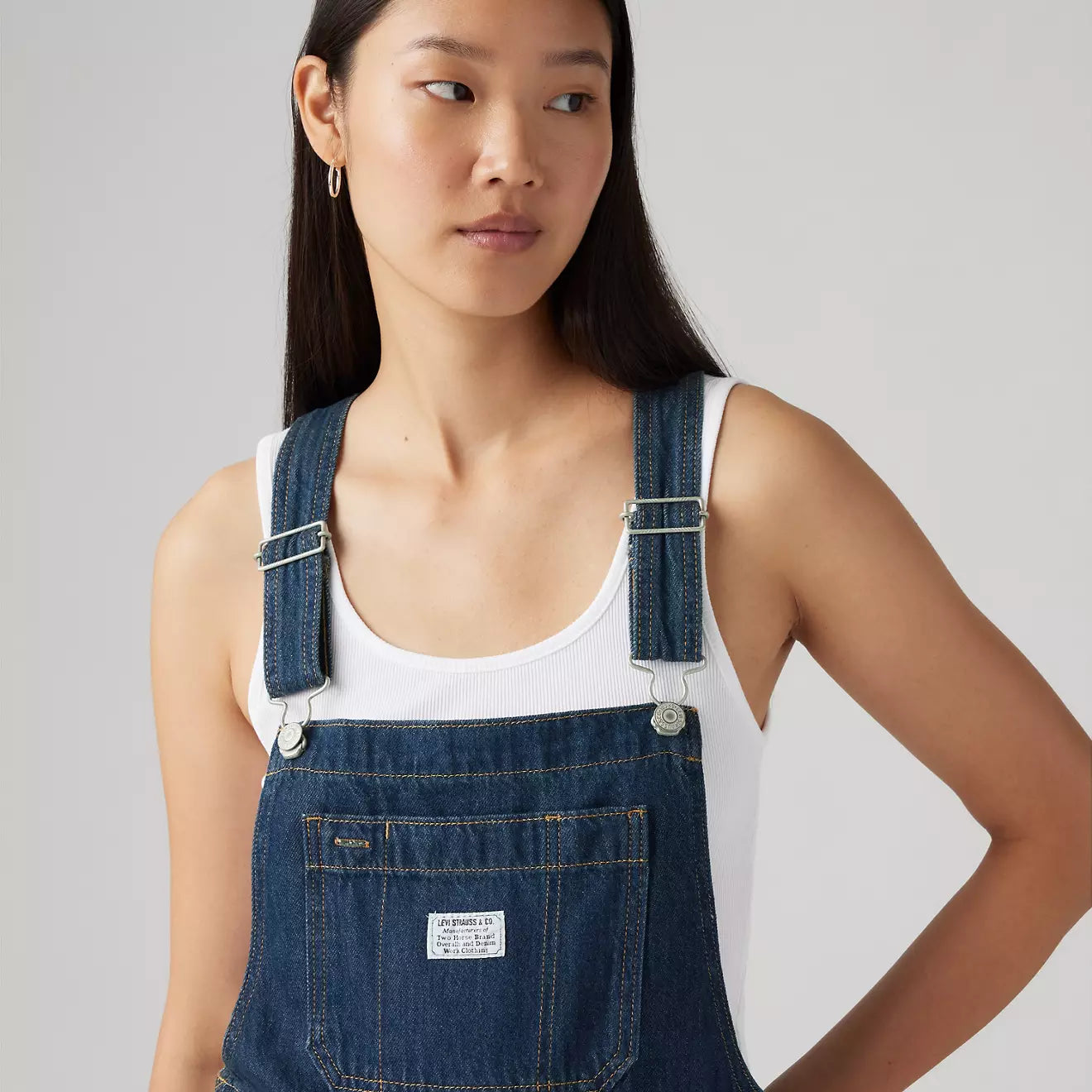 levi's® xl 工裝連身褲 | 女裝   001V00005XXS- Dark Indigo – Levi's 香港
