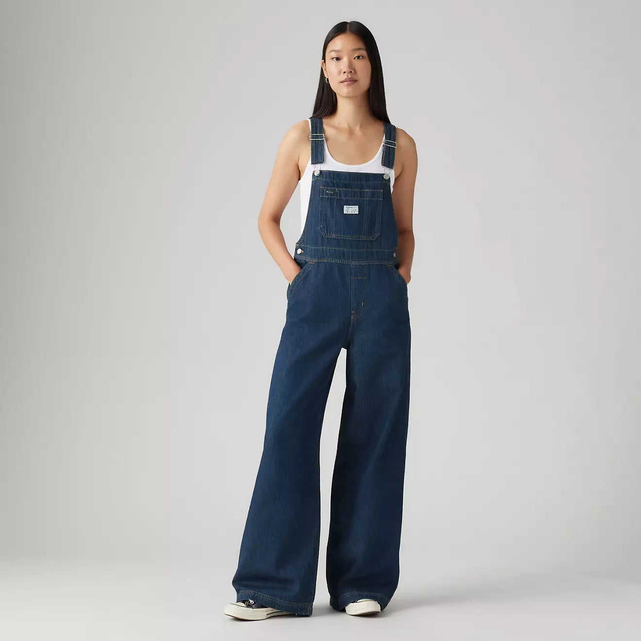 levi's® xl 工裝連身褲 | 女裝   001V00005XXS- Dark Indigo – Levi's 香港
