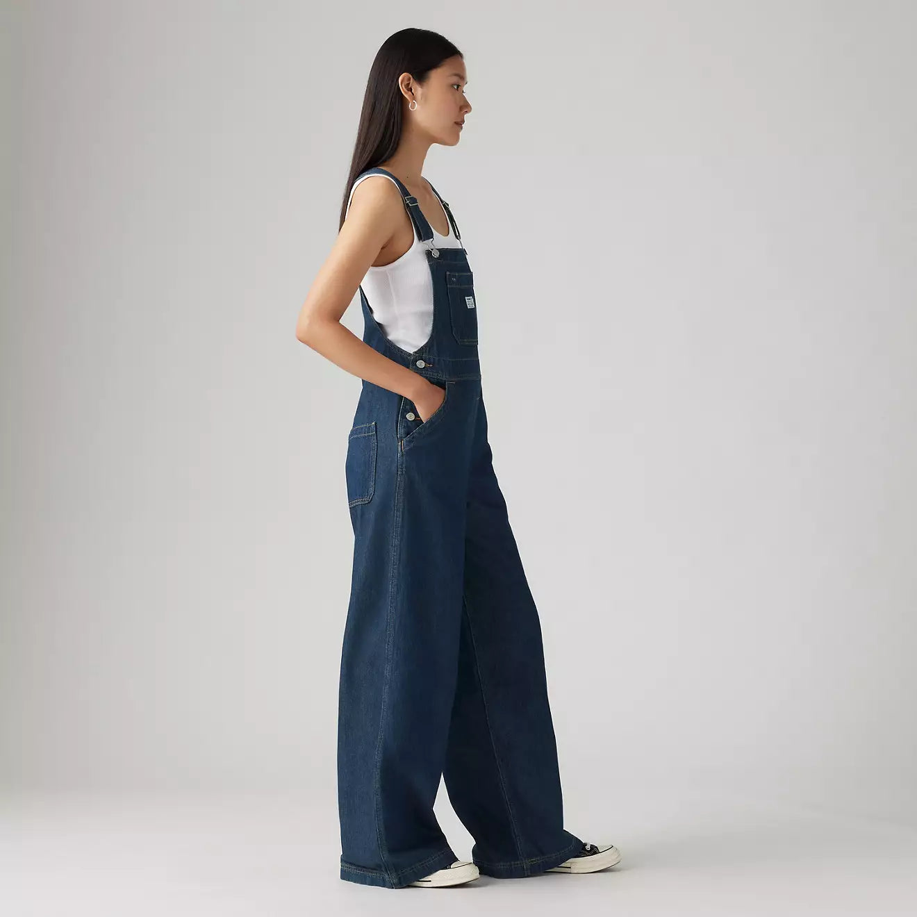 levi's® xl 工裝連身褲 | 女裝   001V00005XXS- Dark Indigo – Levi's 香港