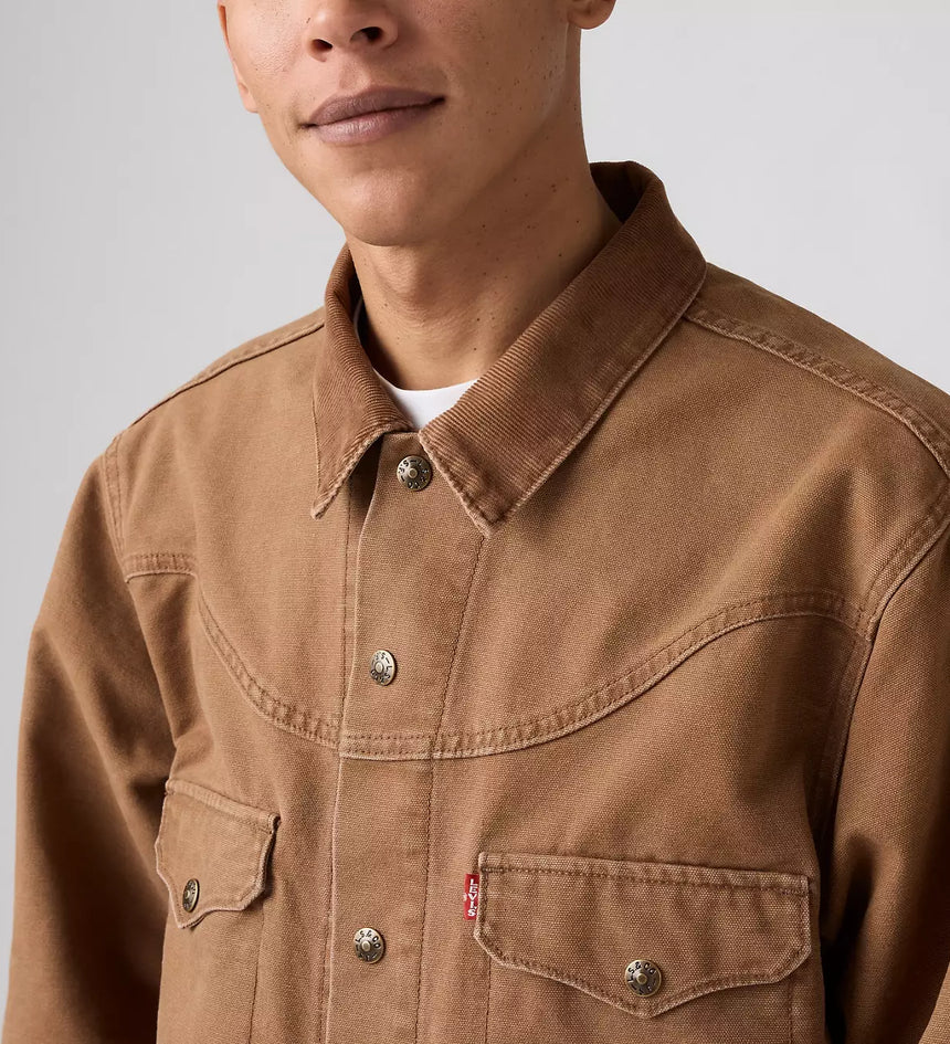 levi's® men's western shorthorn trucker jacket 002WN0002S- Medium Indigo – Levi's Hong Kong