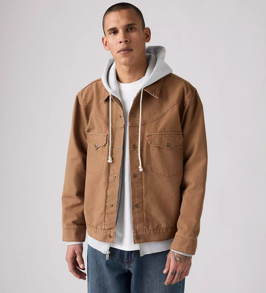 levi's® men's western shorthorn trucker jacket 002WN0002S- Medium Indigo – Levi's Hong Kong