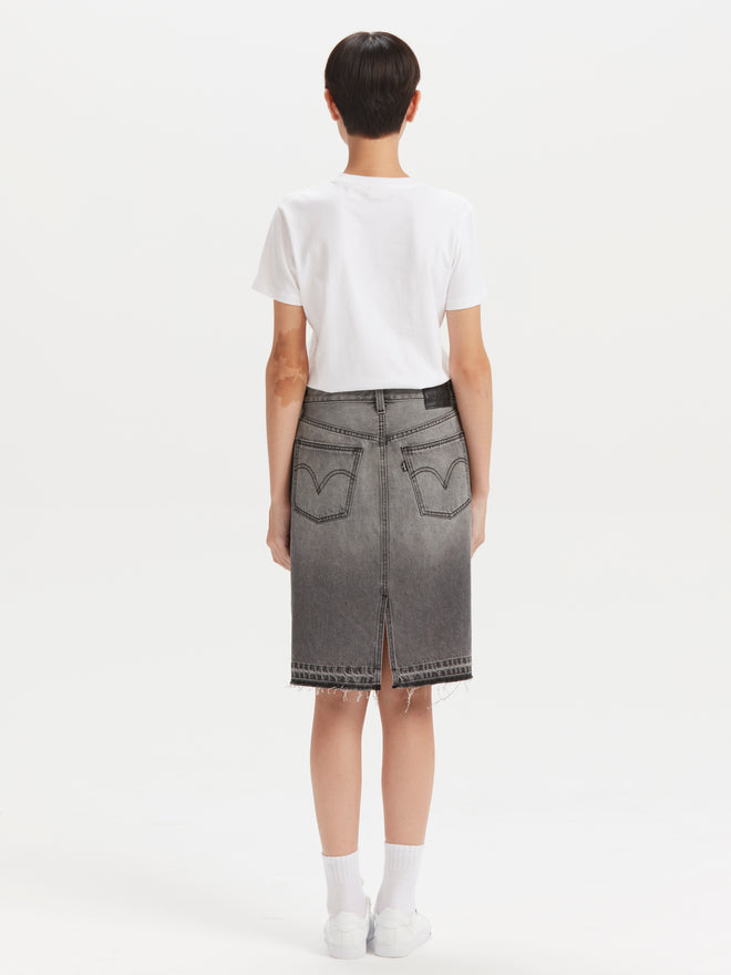 levi's®rock&roll系列破爛裙襬設計牛仔長裙|女裝 002Y9000023- Black  – Levi's 香港