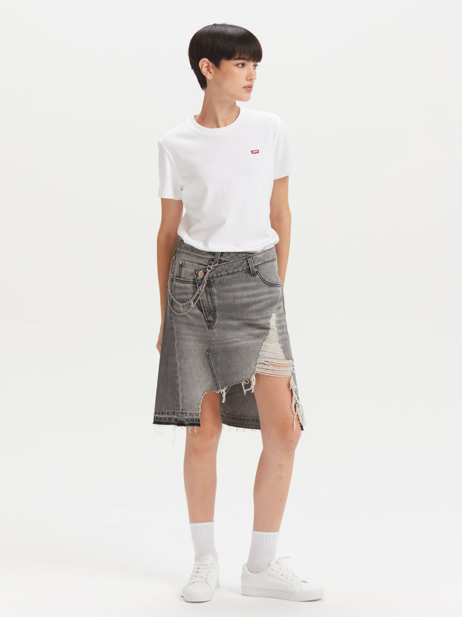 levi's®rock&roll系列破爛裙襬設計牛仔長裙|女裝 002Y9000023- Black  – Levi's 香港