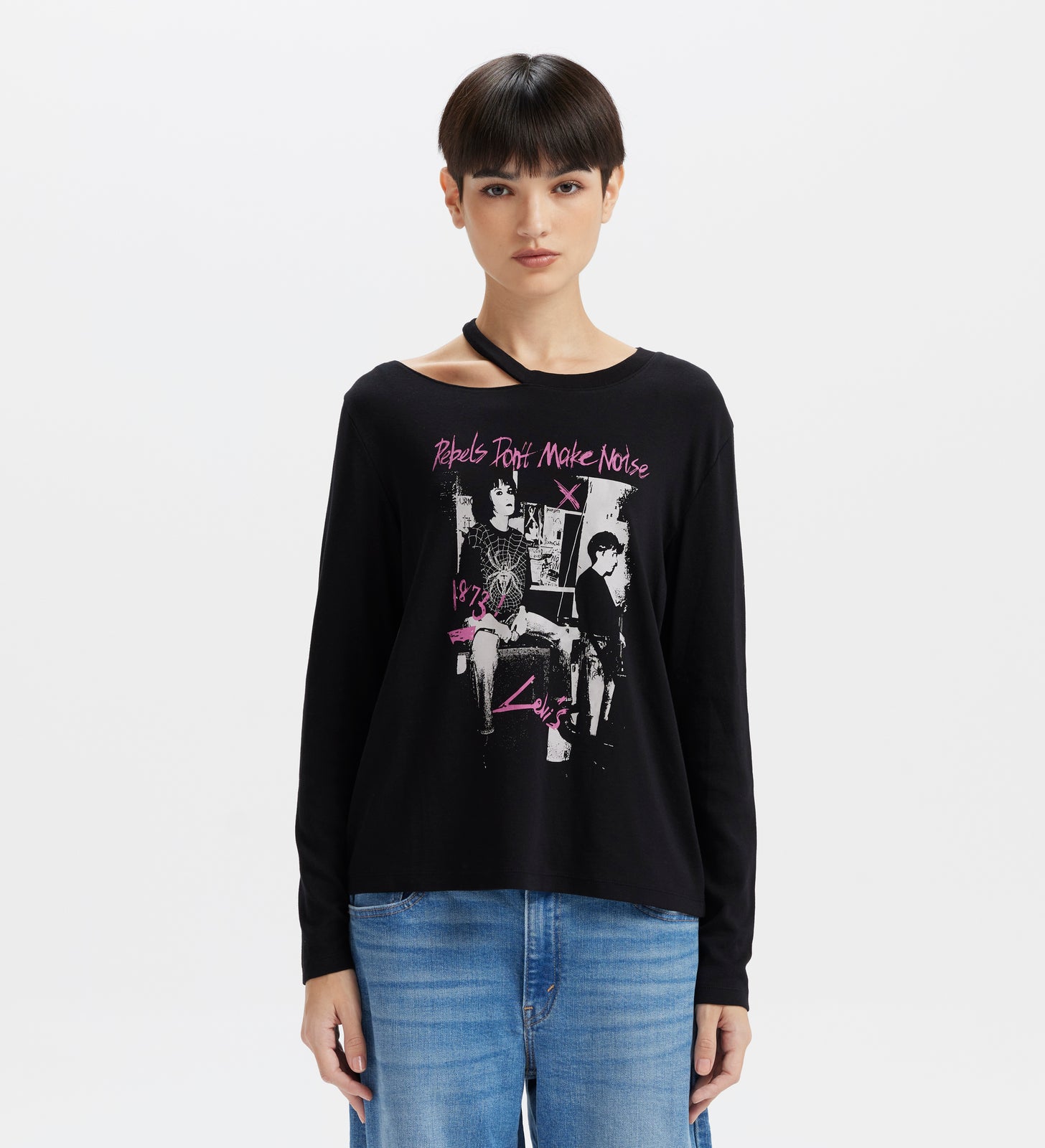 levi's® women's rock & roll long sleeve t-shirt 002YM0000XS- Black – Levi's Hong Kong