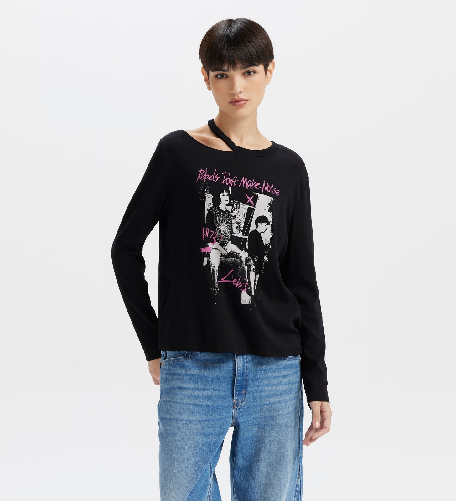 levi's® women's rock & roll long sleeve t-shirt 002YM0000XS- Black – Levi's Hong Kong