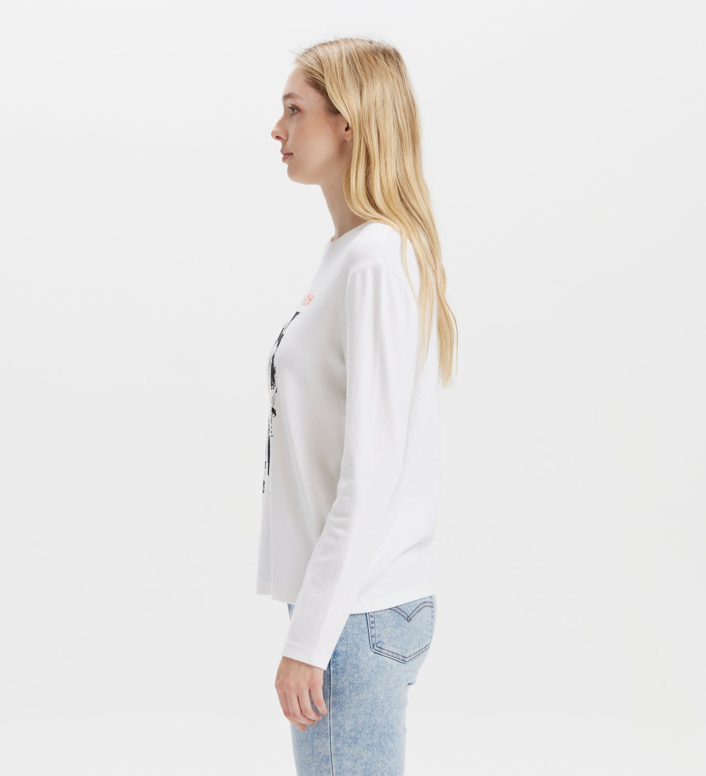 levi's® women's rock & roll long sleeve t-shirt 002YM0001XS- White – Levi's Hong Kong