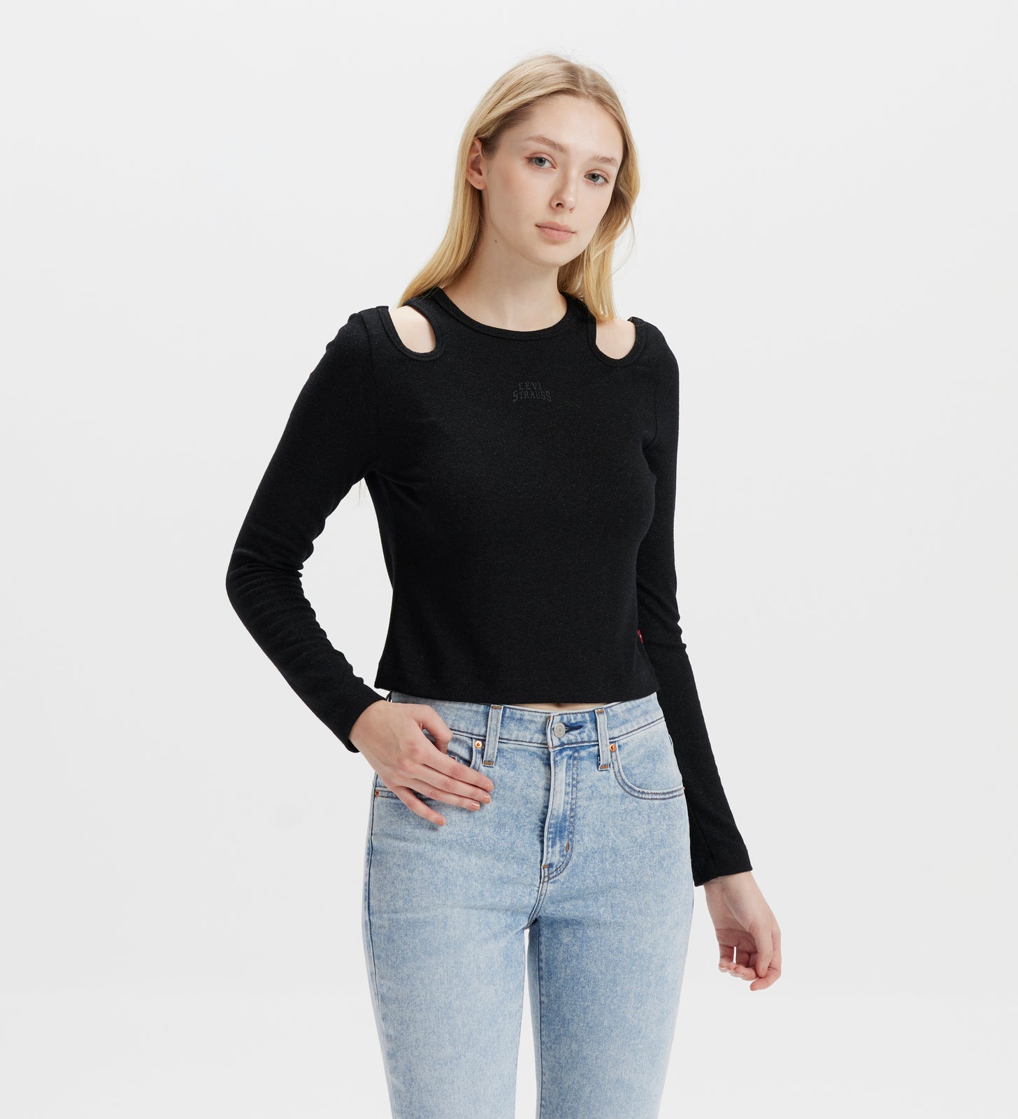 levi's® women's rock & roll long sleeve t-shirt 002YO0001XS- Black – Levi's Hong Kong