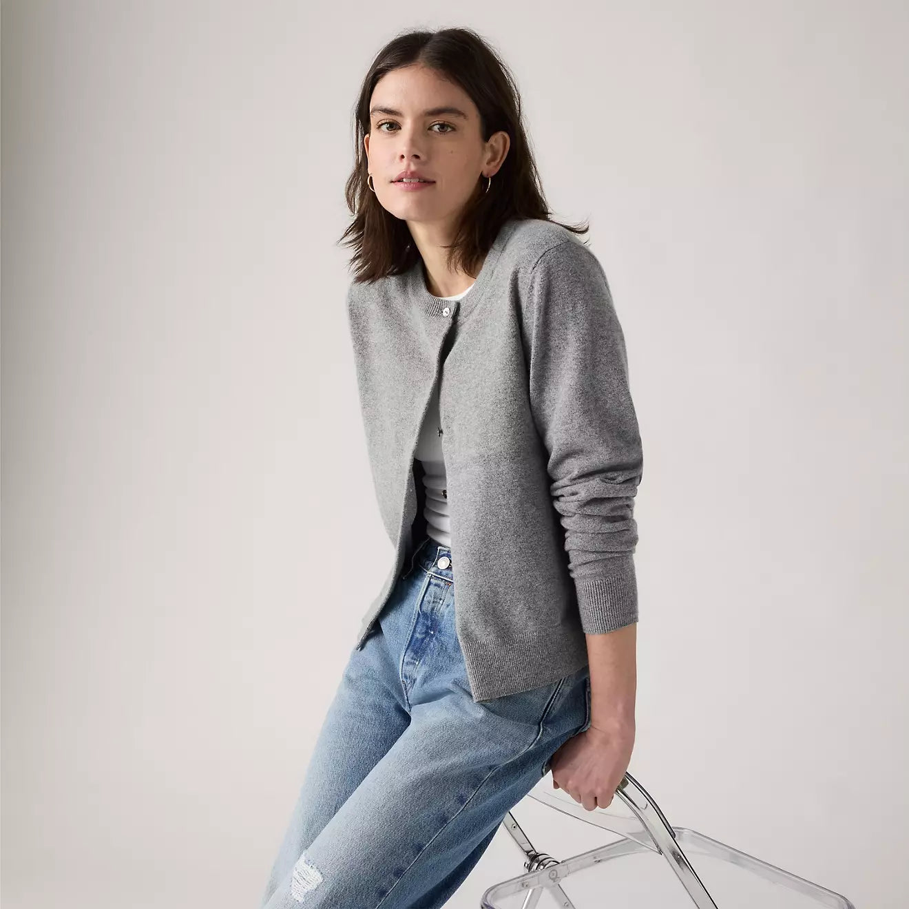 levi's® women's supersoft crewneck cardigan 0037P0001XS- Multicolor – Levi's Hong Kong