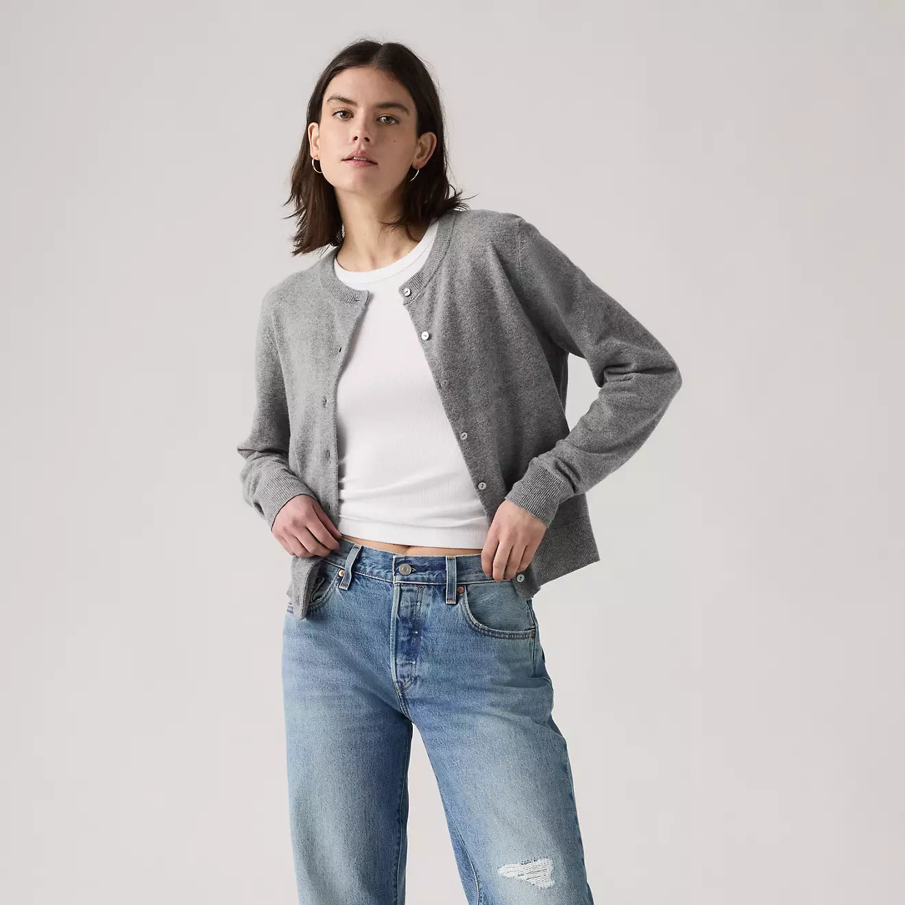 levi's® women's supersoft crewneck cardigan 0037P0001XS- Multicolor – Levi's Hong Kong