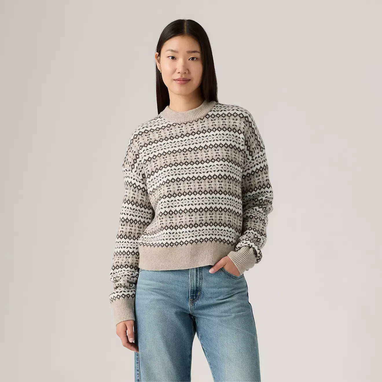 levi's® ines fairisle 針織毛衣|女裝 0037V0000XS- Multicolor – Levi's 香港