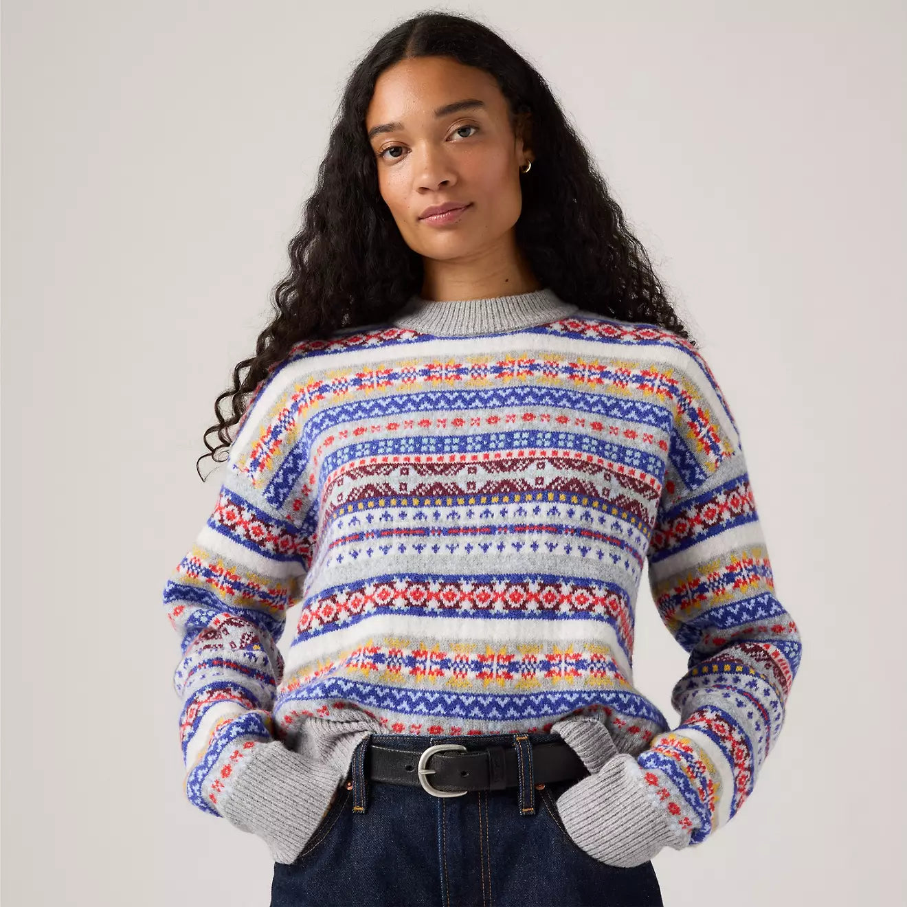 levi's® ines fairisle 針織毛衣|女裝 0037V0003XS- Multicolor – Levi's 香港